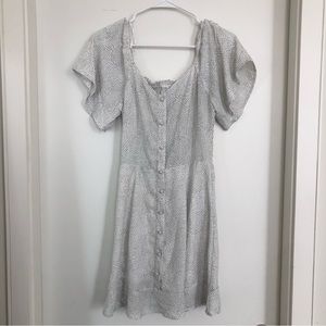 Sienna Sky White Dotted Dress